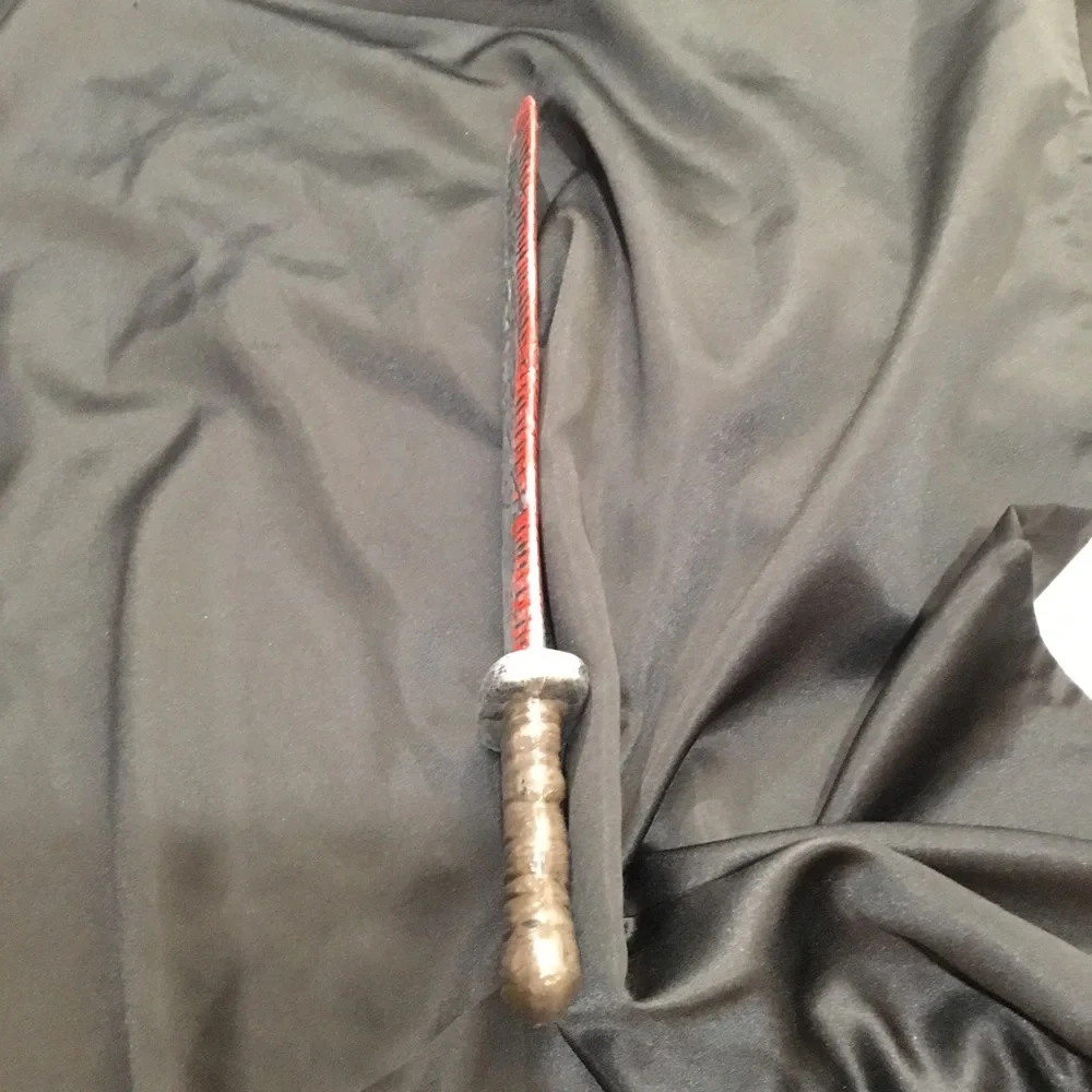 Plastic Bloody Machete Knife Halloween Prop for costume